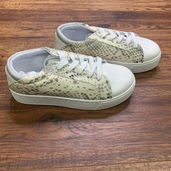 NWT in box. Snake Print Sneakers. - Picture 2 of 4